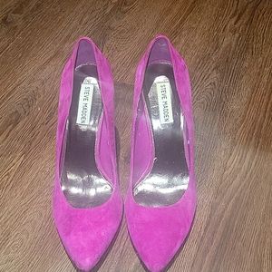 Steve Madden Purple Suede Heels